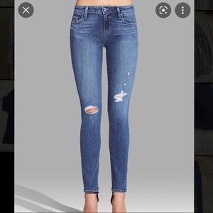FLASH SALE!! Paige Skyline Ankle Peg Jean - Gia Destructed